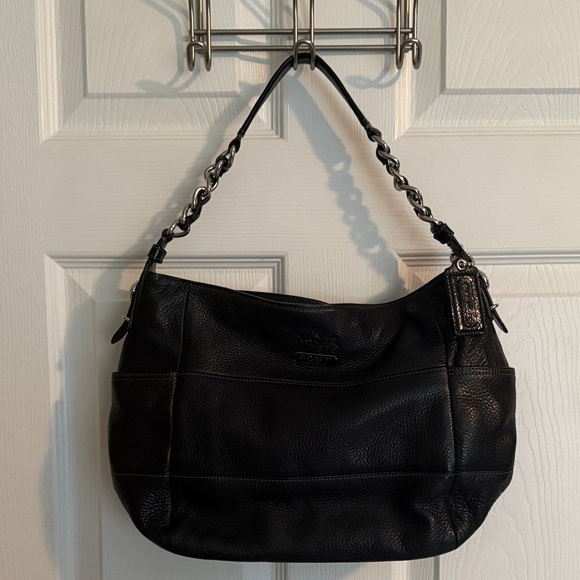 COACH Madison Tribeca Black Leather
Shoulder Bag 14109 - Picture 1 of 17